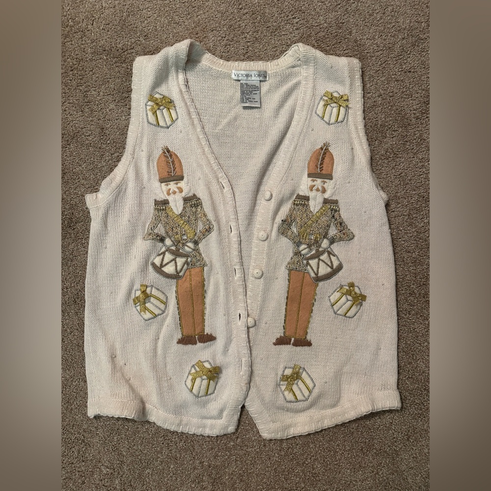 Vintage Nutcracker Christmas Sweater Vest